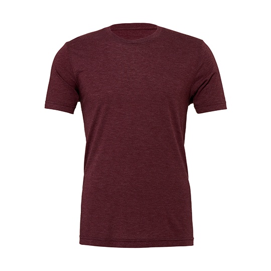 Koszulka Unisex Lekko Dopasowana Triblend CV3413 - Maroon Triblend (Heather)