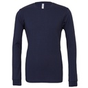 Koszulka z Długim Rękawem Unisex Czesana Bawełna Ring-Spun CV3501 - Navy