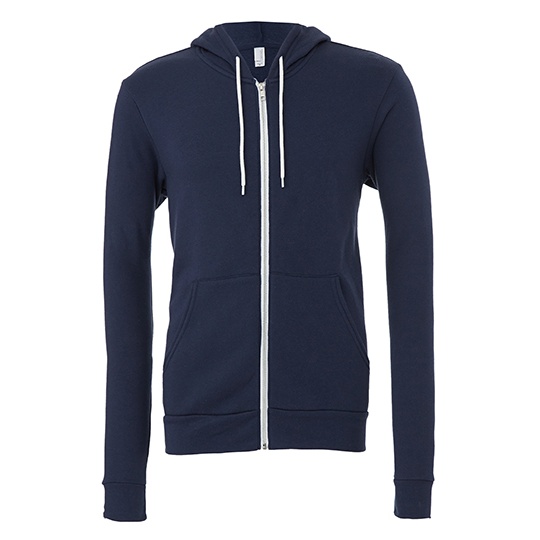 Bluza Rozpinana Unisex Czesana Bawelna CV3739 - Navy
