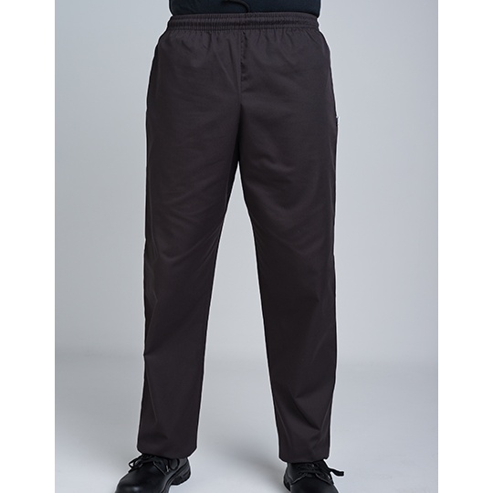 Unisex spodnie kucharskie z elastycznym pasem DL800 - Black