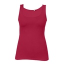 Top bez rekawow Dopasowany Bawełna Elastan E1051 - Cherry Berry