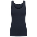 Top bez rekawow Dopasowany Bawełna Elastan E1051 - Navy