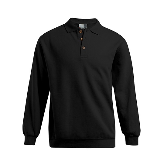 Bluza Polo Meska Bawelniana Molton E2049N - Black