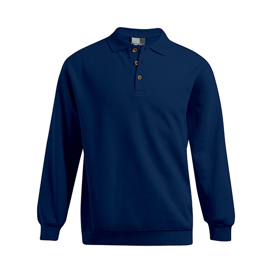 Bluza Polo Meska Bawelniana Molton E2049N - Navy