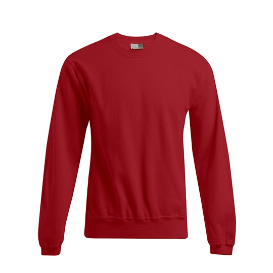 Sweter Meski Klasyczny Bawelniany E2199N - Fire Red
