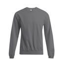 Sweter Męski Klasyczny Bawełniany E2199N - Steel Grey (Solid)