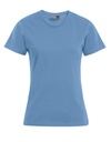 T-shirt Damski Slim Bawełniany E3005 - Alaskan Blue