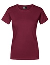 T-shirt Damski Slim Bawełniany E3005 - Burgundy