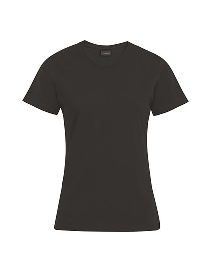 T-shirt Damski Slim Bawelniany E3005 - Charcoal (Solid)