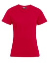 T-shirt Damski Slim Bawełniany E3005 - Fire Red