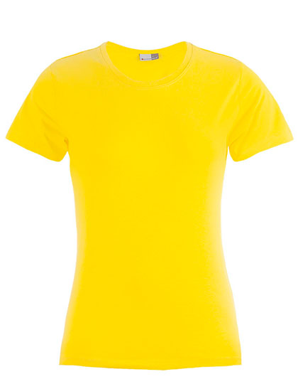T-shirt Damski Slim Bawelniany E3005 - Gold