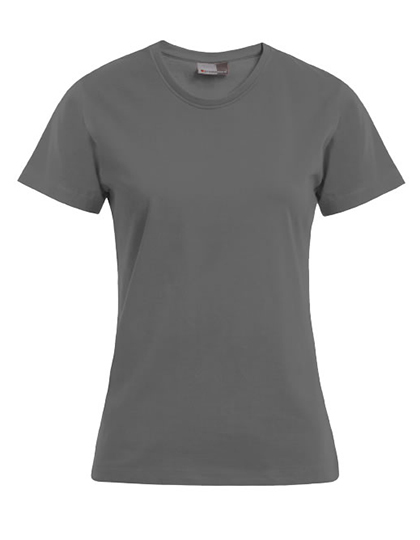 Damski T-shirt Slim E3005 - Graphite (Solid)