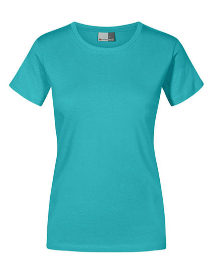 T-shirt Damski Slim Bawelniany E3005 - Jade