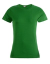 T-shirt Damski Slim Bawełniany E3005 - Kelly Green