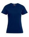 T-shirt Damski Slim Bawełniany E3005 - Navy