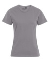 T-shirt Damski Slim Bawełniany E3005 - New Light Grey (Solid)