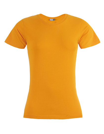 T-shirt Damski Slim Bawelniany E3005 - Orange