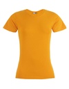 T-shirt Damski Slim Bawełniany E3005 - Orange