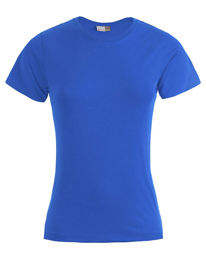 T-shirt Damski Slim Bawelniany E3005 - Royal