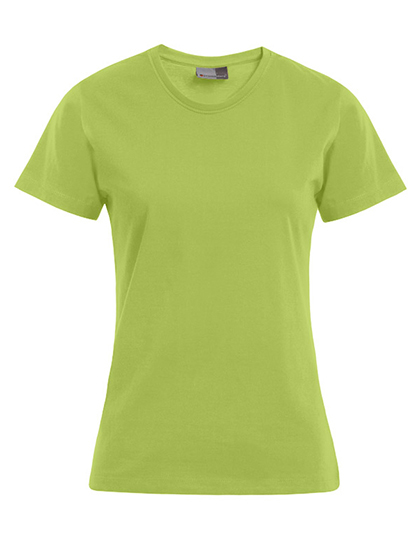 T-shirt Damski Slim Bawelniany E3005 - Wild Lime