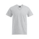 T-shirt Męski V-neck Klasyczny Bawełniany E3025 - Sports Grey (Heather)
