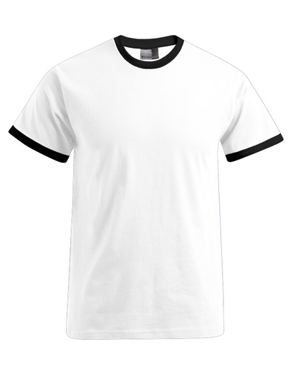 Meska koszulka Contrast-T E3070 - White & Black