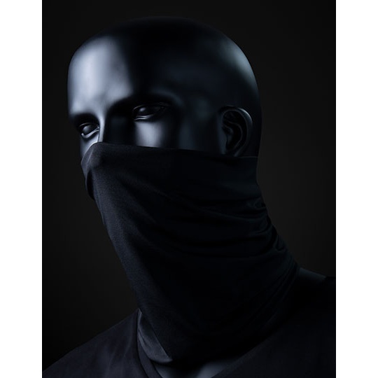 Bandana dwuwarstwowa E3083 - Black