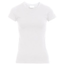 T-shirt Damski Slim Bawełna Elastan E3085 - White