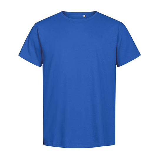 T-shirt Męski Klasyczny Bawełna Organiczna E3090 - Azur Blue