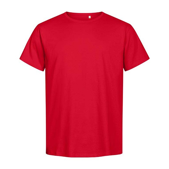 T-shirt Męski Klasyczny Bawełna Organiczna E3090 - Fire Red