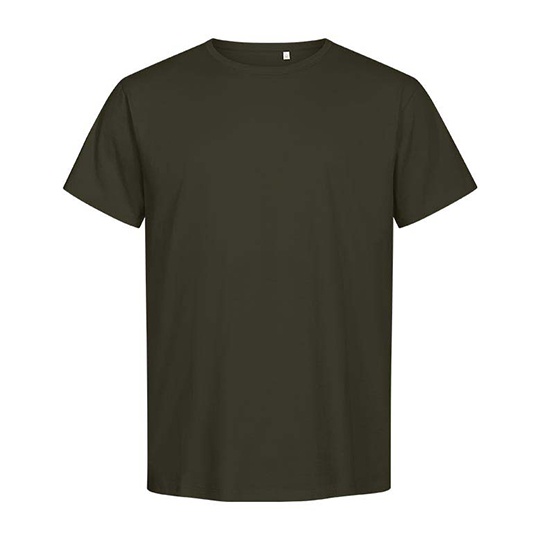 T-shirt Meski Klasyczny Bawelna Organiczna E3090 - Khaki