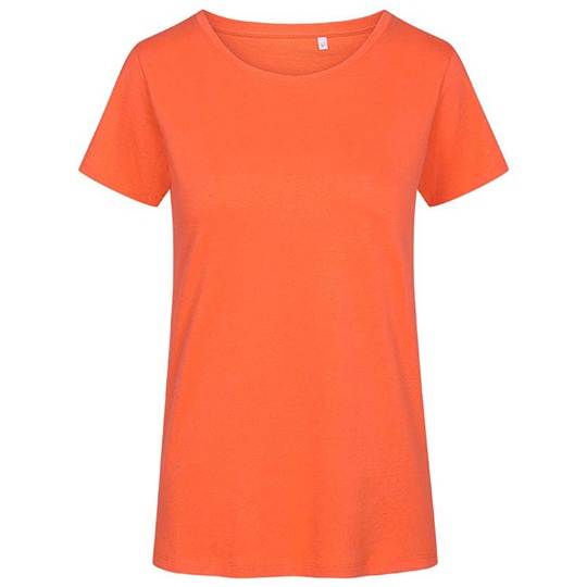 T-shirt Damski Slim Bawelna Organiczna E3095 - Flame
