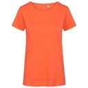 T-shirt Damski Slim Bawełna Organiczna E3095 - Flame