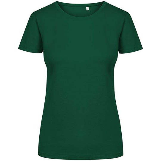 T-shirt Damski Slim Bawelna Organiczna E3095 - Forest