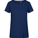 T-shirt Damski Slim Bawełna Organiczna E3095 - French Navy