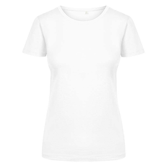T-shirt Damski Slim Bawelna Organiczna E3095 - White