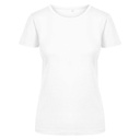T-shirt Damski Slim Bawełna Organiczna E3095 - White
