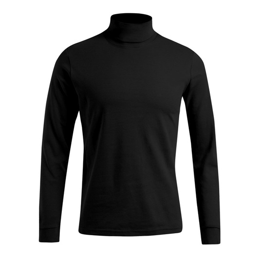 Golf meski slim z dlugim rekawem E3407 - Black
