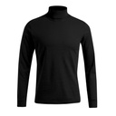 Golf męski slim z długim rękawem E3407 - Black