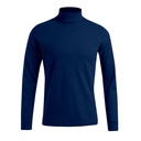 Golf męski slim z długim rękawem E3407 - Navy
