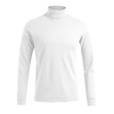 Golf męski slim z długim rękawem E3407 - White
