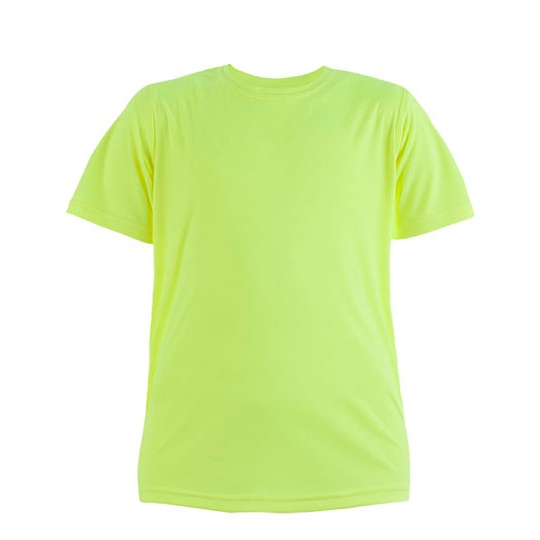 Koszulka Dziecięca Klasyczna Interlock Funkcyjna E352 - Safety Yellow