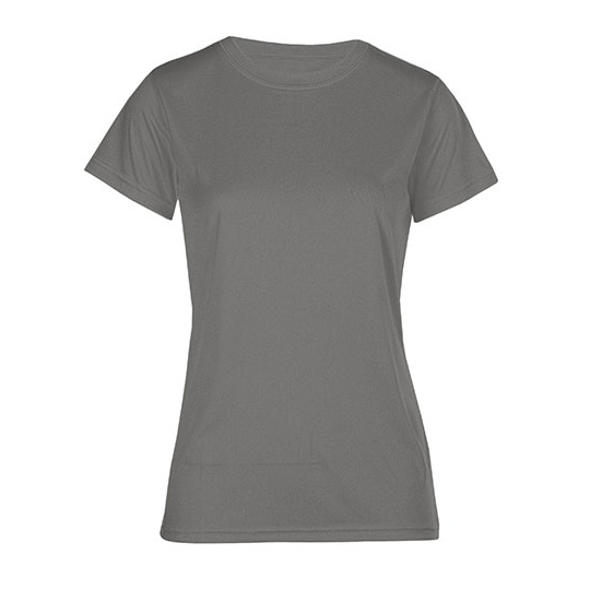 Koszulka Damska Klasyczna Termoaktywna Szybkoschnaca E3521 - Light Grey (Solid)