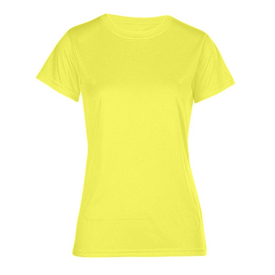 Koszulka Damska Klasyczna Termoaktywna Szybkoschnąca E3521 - Safety Yellow