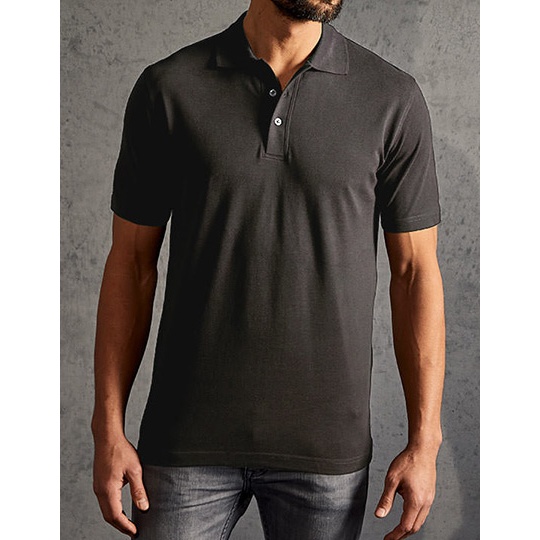 Polo Meskie Bawelniana Pika E4001 - Charcoal (Solid)