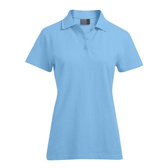 Koszulka Polo Damska Slim Bawelniana Pika E4005F - Alaskan Blue