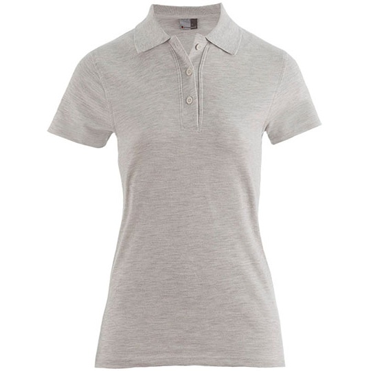 Koszulka Polo Damska Slim Bawelniana Pika E4005F - Ash (Heather)