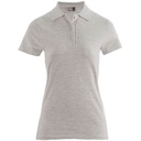 Koszulka Polo Damska Slim Bawełniana Pika E4005F - Ash (Heather)
