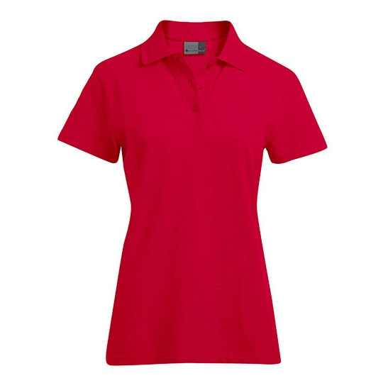Koszulka Polo Damska Slim Bawelniana Pika E4005F - Fire Red