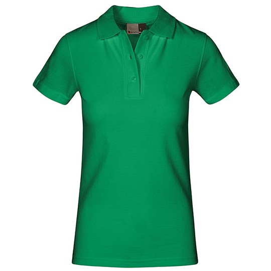 Koszulka Polo Damska Slim Bawełniana Pika E4005F - Kelly Green